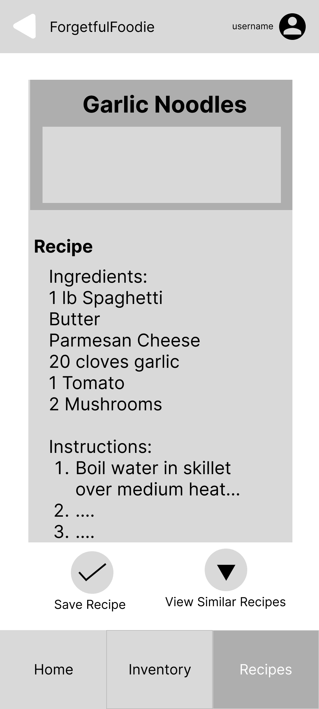 recipe prototype 3